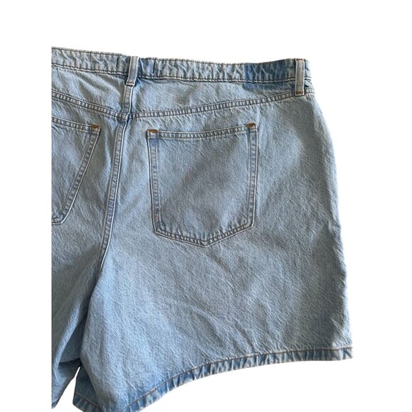 ABERCROMBIE & FITCH High Rise Denim The Loose Short Size 22 PLUS NEW NWT - Picture 6 of 8